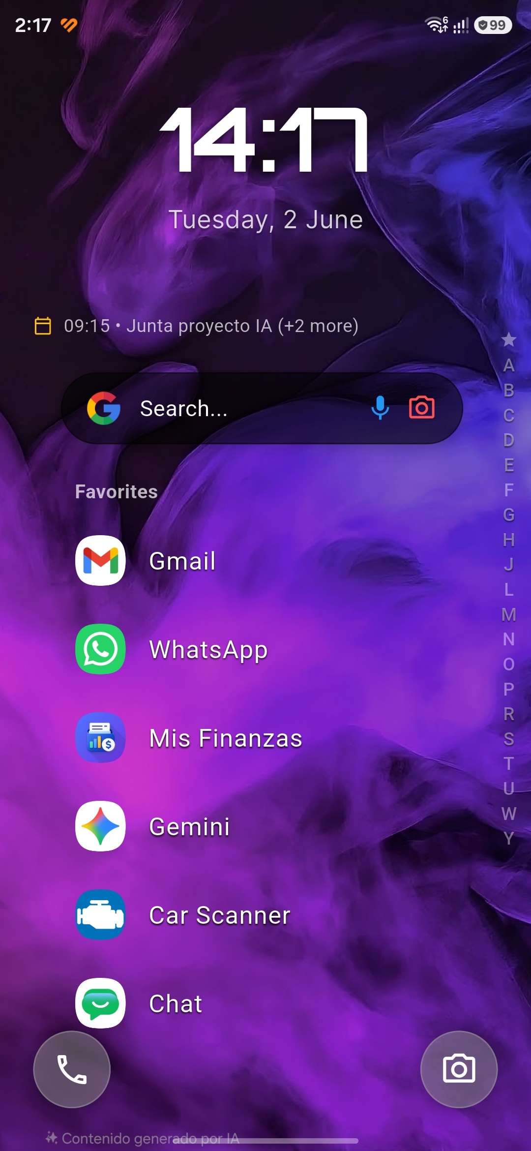 Flow Launcher Android Interface Preview
